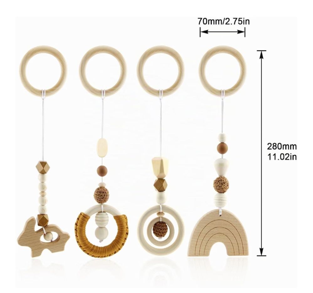 Blomise Spielbogen Babybett Holz
