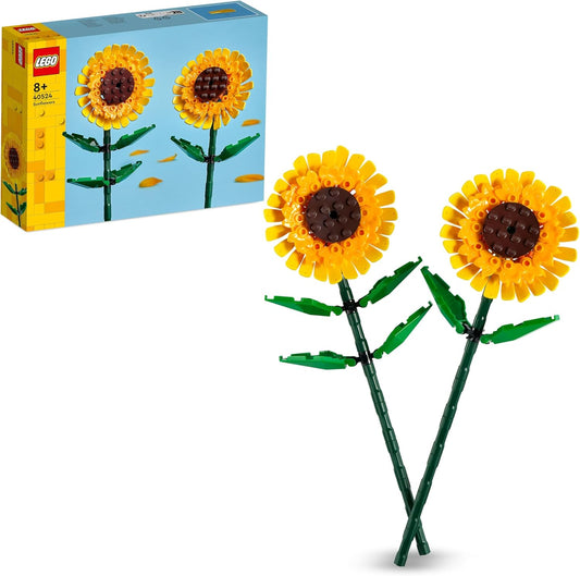 LEGO Botanicals Sonnenblumen - Set mit Kunstblumen für Kinder ab 8 Jahren - Kinderzimmer-Deko oder Blumenstrauß - Geschenk für Jugendliche, Mädchen und Jungen - Botanik Kollektion 40524