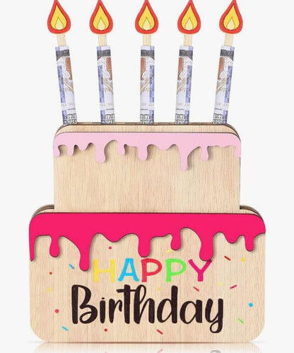 Geldgeschenk zum Geburtstag aus Holz – Happy Birthday
