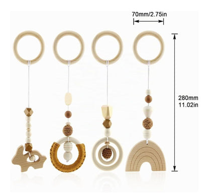 Blomise Spielbogen Babybett Holz