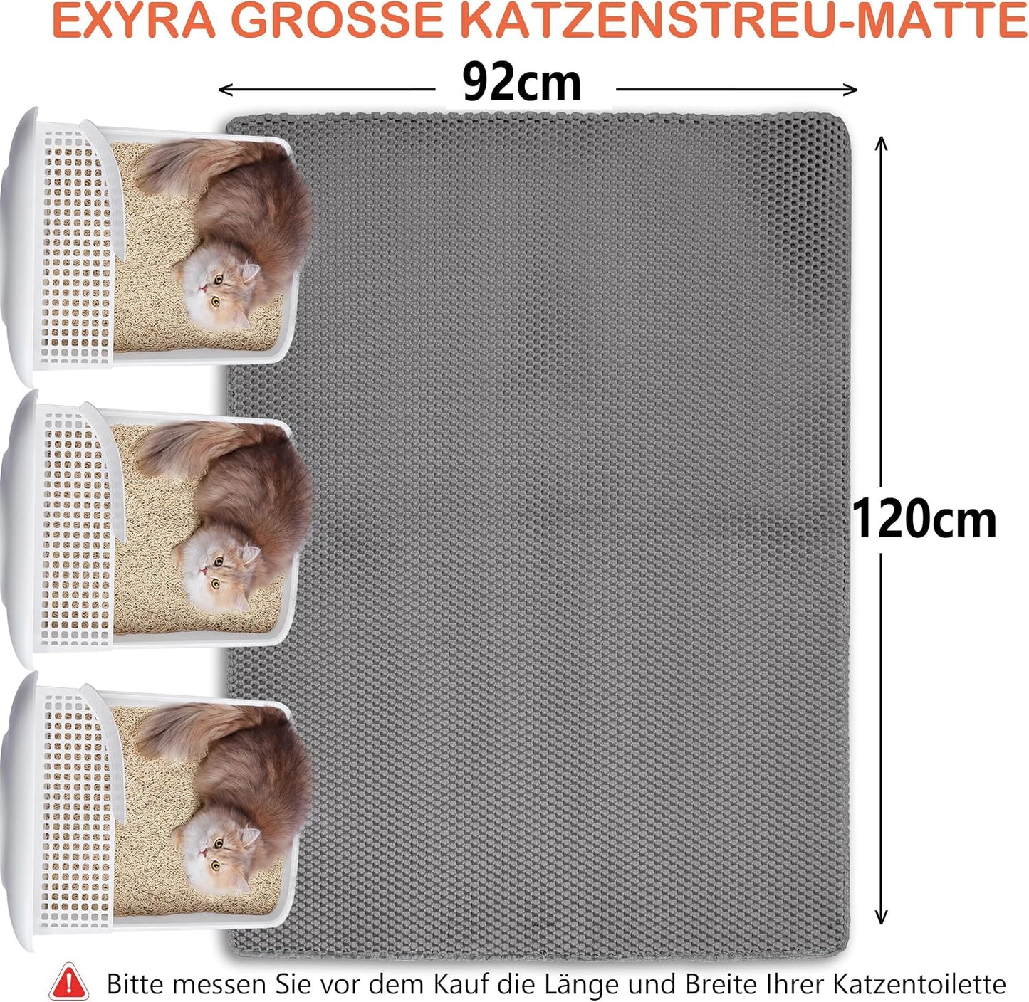 XXL-Katzenstreumatte 120x92
