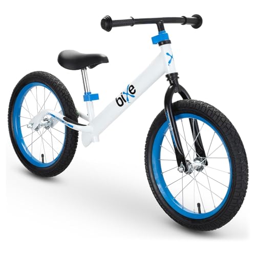 Bixe Kinder Jungen Lauflernrad 16 Zoll Blau weiß