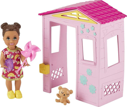 Barbie Mattel Skipper Babysitters Inc. Toddler Girl Doll and Playhouse Playset