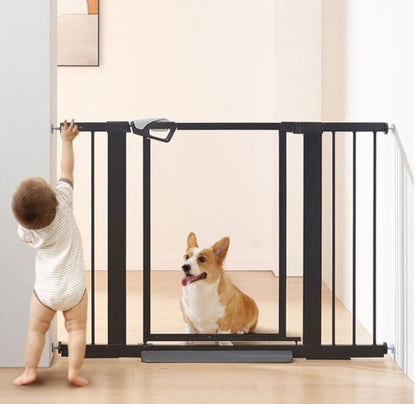 Hundegitter Türgitter Treppengitter Haustiergitter Transparent schwarz 74-109cm