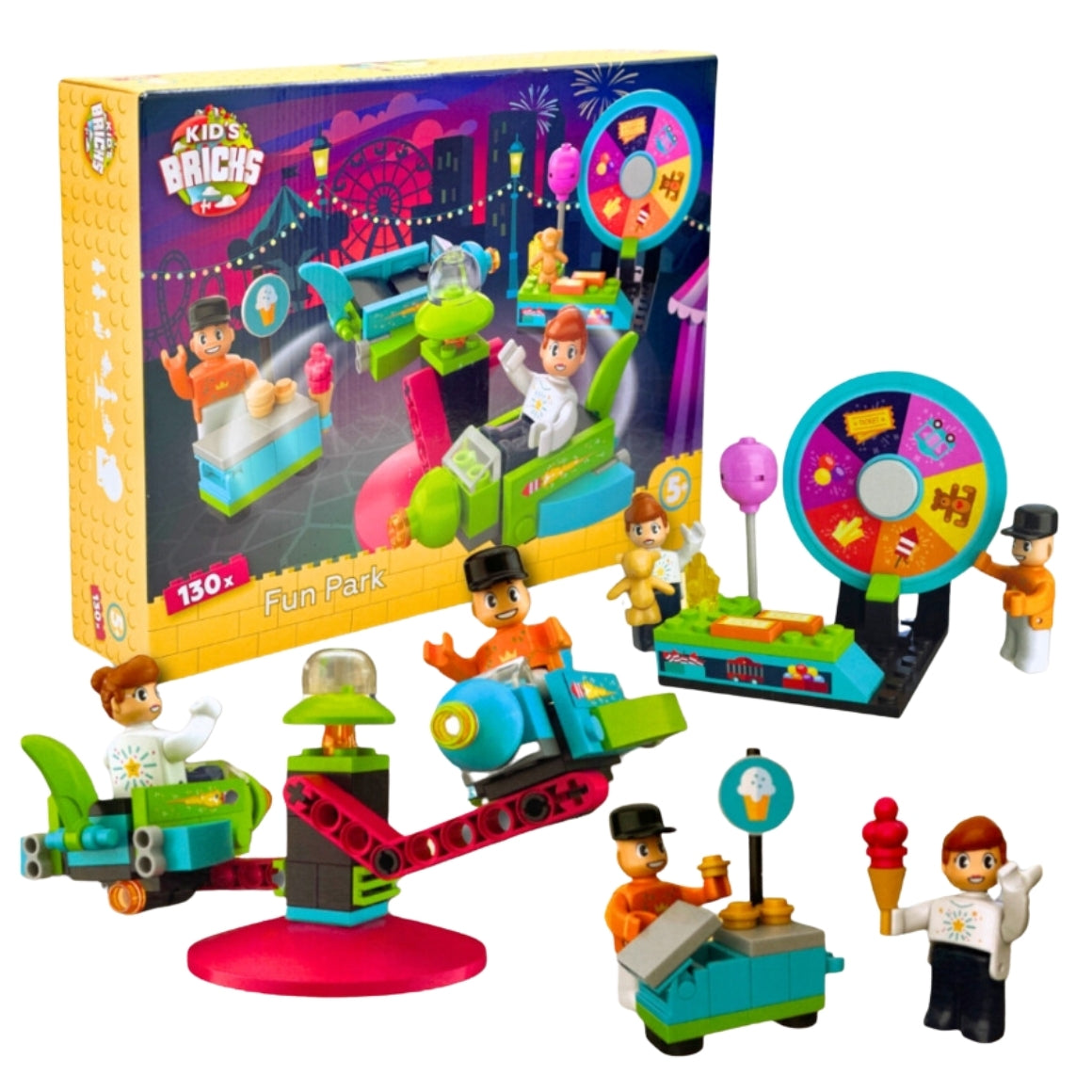 Kids Bricks Bausteine Fun Park 130 teilig 15 cm VE6
